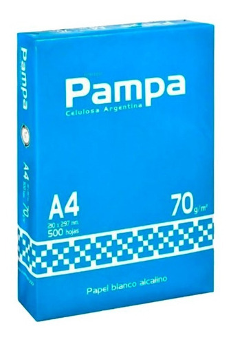 Resma A4 70gr Pampa Papel Obra 21x29,7cm Flex Simil Duplituc