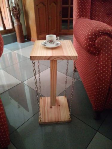 Mesa Arrime Ilusión Óptica Flotante Tensegridad Por Cadenas