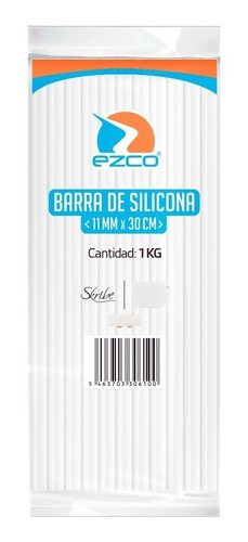 Barras Silicona Gruesa Diam 1.12cm 29cm De Largo Pack X Kg