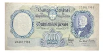 Comprar Billete 500 Pesos Moneda Nacional Argentina 66 Bottero 2118