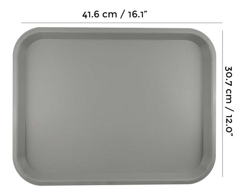Charola Restaurantera Fast Food Alimentos Bandeja 12x16 PuLG