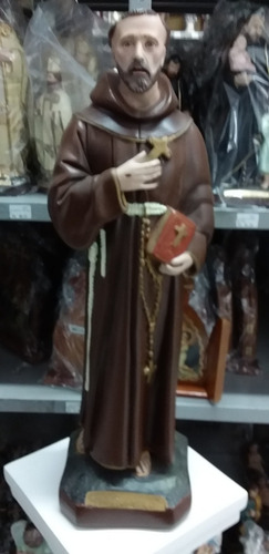 Imagem São Francisco De Chagas 30 Cm Gesso Resinado Cor Foto