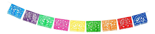 Fiesta Mexicana Banner Guirnalda Papel Picado Banner