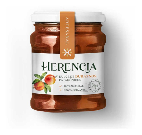 Mermelada Herencia De Duraznos Patagónicos Sin Tacc X 350 Gr