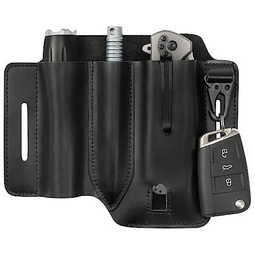 Jack&chris Edc Pouch, Organizador De Bolsillo Edc De Cuero P