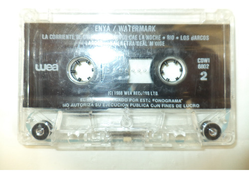 Watermark. Enya. C. Casete Estándar (Usado)