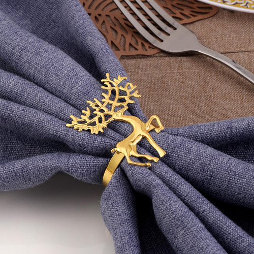 Anillos De Servilleta Con Forma De Ciervo, Soporte Para