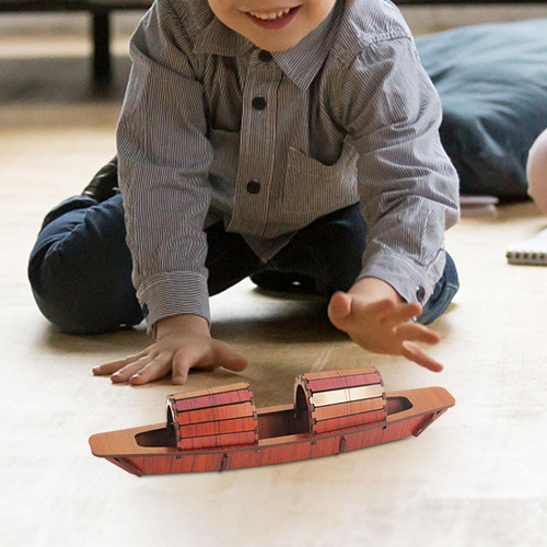 Barco De Madera Clásico 3d Puzzle Juguetes Centro De Mesa B