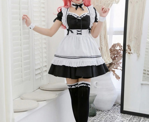 A 9 Set Lindo Disfraz De Lolita Japonesa De Traje Disfraz