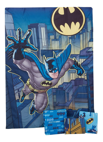 Batman - Juego De Cama De 4 Piezas Para Nios Pequeos