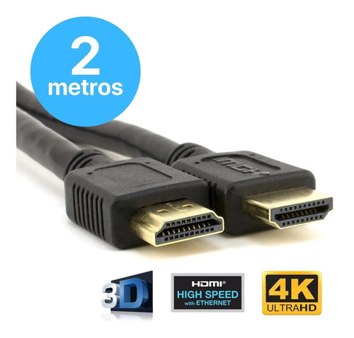 Cabo Hdmi Pix 2.0 4k Hdr Ultra Hd 19 Pinos Gold 2m