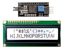 Comprar Display Lcd Verde 16x2 Y Modulo I2c