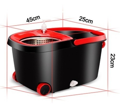 Imagen 3 de 8 de Mopa Giratorio Spin 360° Metal Mop Trapeador Con Envio