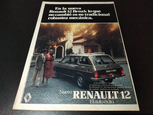 (pa495) Publicidad Clipping Renault 12 Break * 1980