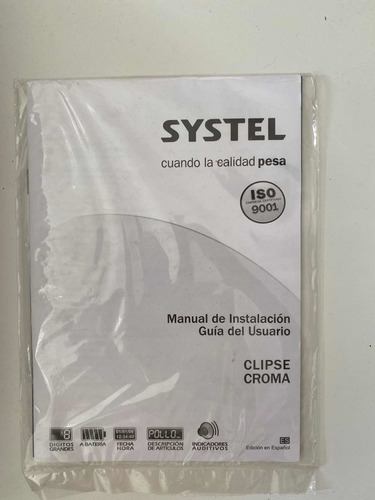 Imagen 4 de 6 de Balanza Clipse 15 Kg Sigma