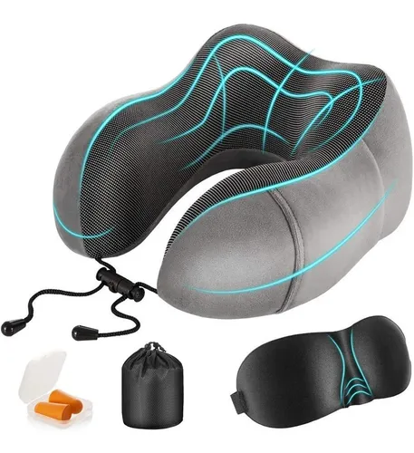 Almohada De Viaje Travel Tech Memory Foam Viajes Avion New