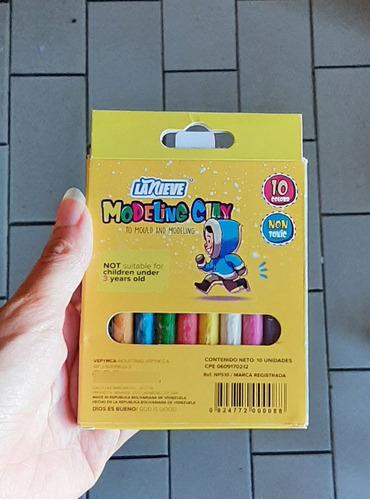 Kit De 10 Plastilinas Artículos Escolares 