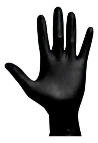 Guantes descartables Guantes Guantes de vinilo color negro talle M de nitrilo