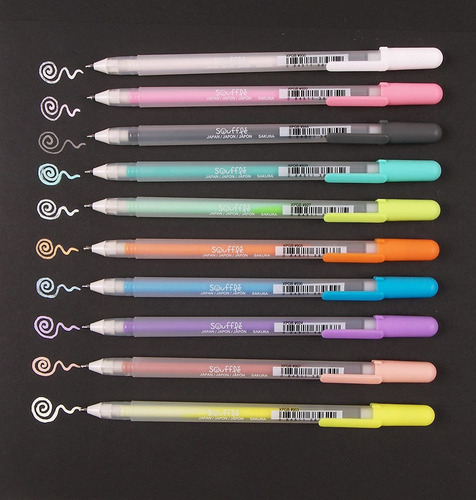 Conjunto De Lapiceros Sakura 58350 De Tinta Opaca De 3 Dimen