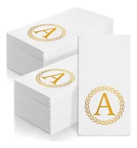 Comprar Servilletas Desechables Monogramadas Letra A Para Eventos