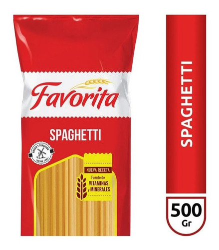 Fideos Favorita Spaghetti X 500 Gr