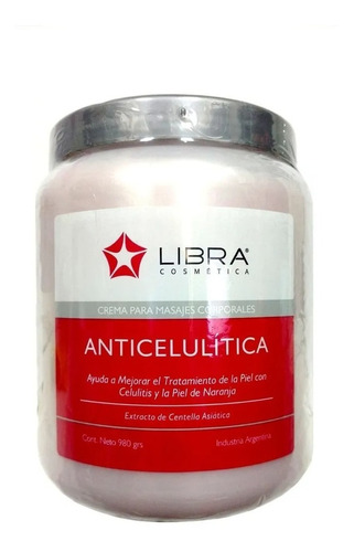 Crema Masajes Anti Celulitis X 980gr Centella Asiatica Libra