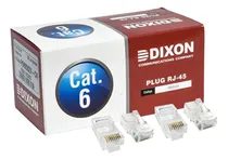 Comprar Caja 100 Conectores Rj45 Dixon Para Utp Cat.6 8 Contactos