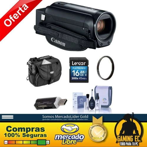 Kit Canon Vixia Hf R800 3.28mp Videocámara Full Hd Negra