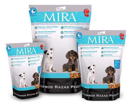 Mira® Cachorro Raza Pequeña 3 Kg. Alimento Super Premium.