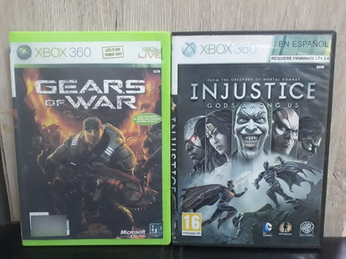 Juegos Xbox 360 Gears Of War + Injustice God Of Among Us 8$