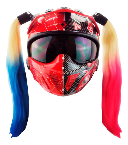 Casco Modular Kov Edición Harley Quinn Dc Comics Certificado