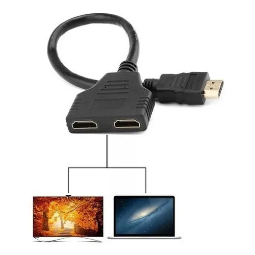 Multiplicador Hdmi 1.4 De 1 Macho A 2 Hembra Split Splitter