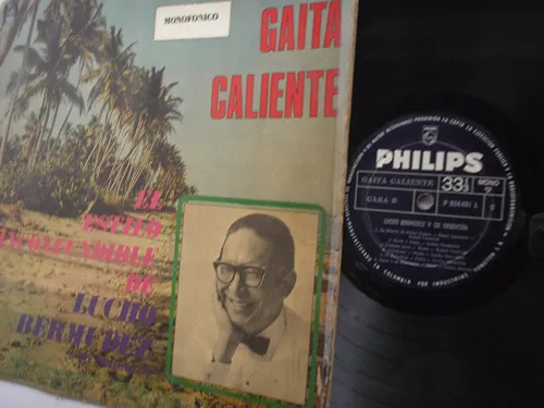 Lucho Bermudez Y Orquesta Gaita Caliente Lp Vinilo Col 1960 (Usado)