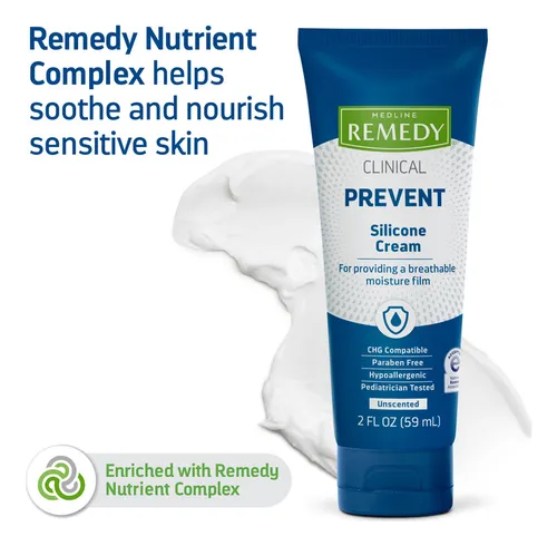 Apósitos Medline Remedy Crema De Silicona Clínica (2 Oz), Si