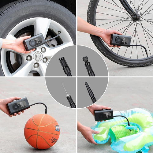 Imagen 6 de 10 de Inflador Electrico Recargable Auto Moto Bici Compresor Aire