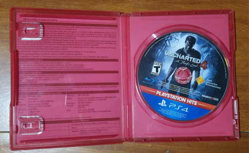 Videojuego Uncharted 4 A Thief's End Ps4 Playstation Hits (Usado)