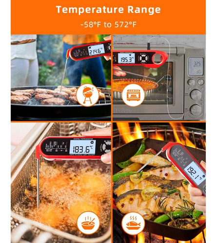 Termómetro Digital De Carne Brigii - Impermeable Y Rápido