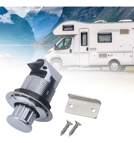 Mz Rv Pops Out Turn To Open Knob Latch Accesorio De Cromo
