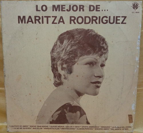 Fo Maritza Rodriguez Lp Lo Mejor De 1979 Peru Ricewithduck