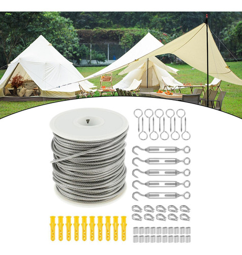 Cable Cuerdas De Juego De Tendedero Cuerda De Cable De Pvc
