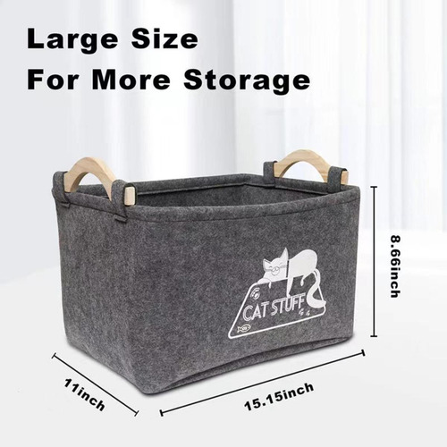 Caja De Almacenamiento De Juguetes Para Mascotas, Cesta De