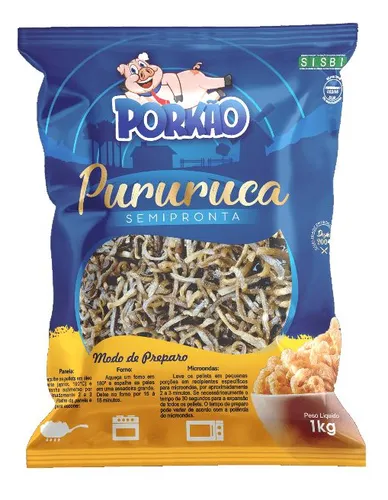 comprar Torresmo Pré-frito 1 Kg Pururuca De Pele Suína Gourmet para Fritar ou Micro-ondas