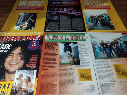 (ao111) Guns N' Roses * Slash * Recortes Revistas Clippings