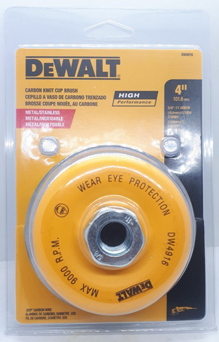 Copa De Alambre Tipo Trenzado 4 X 5/8 Dewalt Dw4916
