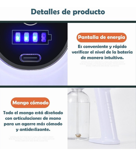 Imagen 8 de 10 de Pistola Sanitizante Alta Calidad Con Boquilla Reemplazable