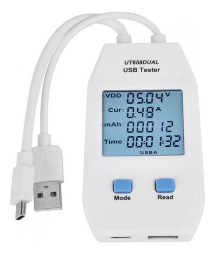 Uni-t Lcd Usb Tester Detector Digital Voltímetro Amperímetro