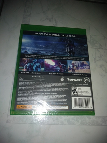 Xbox One Video Juego Mass Effect Andromeda No Es Usado (Usado)