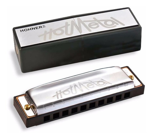 Armonica Hohner Hot Metal Con Estuche 