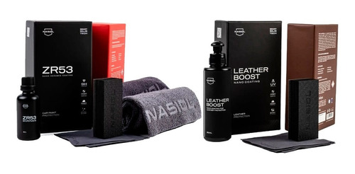 Kit Nasiol Zr53 9h + Leather Boost Nanoproteção Para Couro