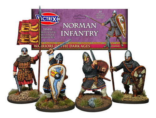 Caixa 30 Miniatura Norman Infantry Skirmish Victrix Darkages